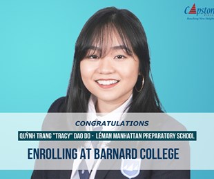 Humans of Capstone Việt Nam - Chúc mừng Quỳnh Trang Tracy nhập học tại Barnard College